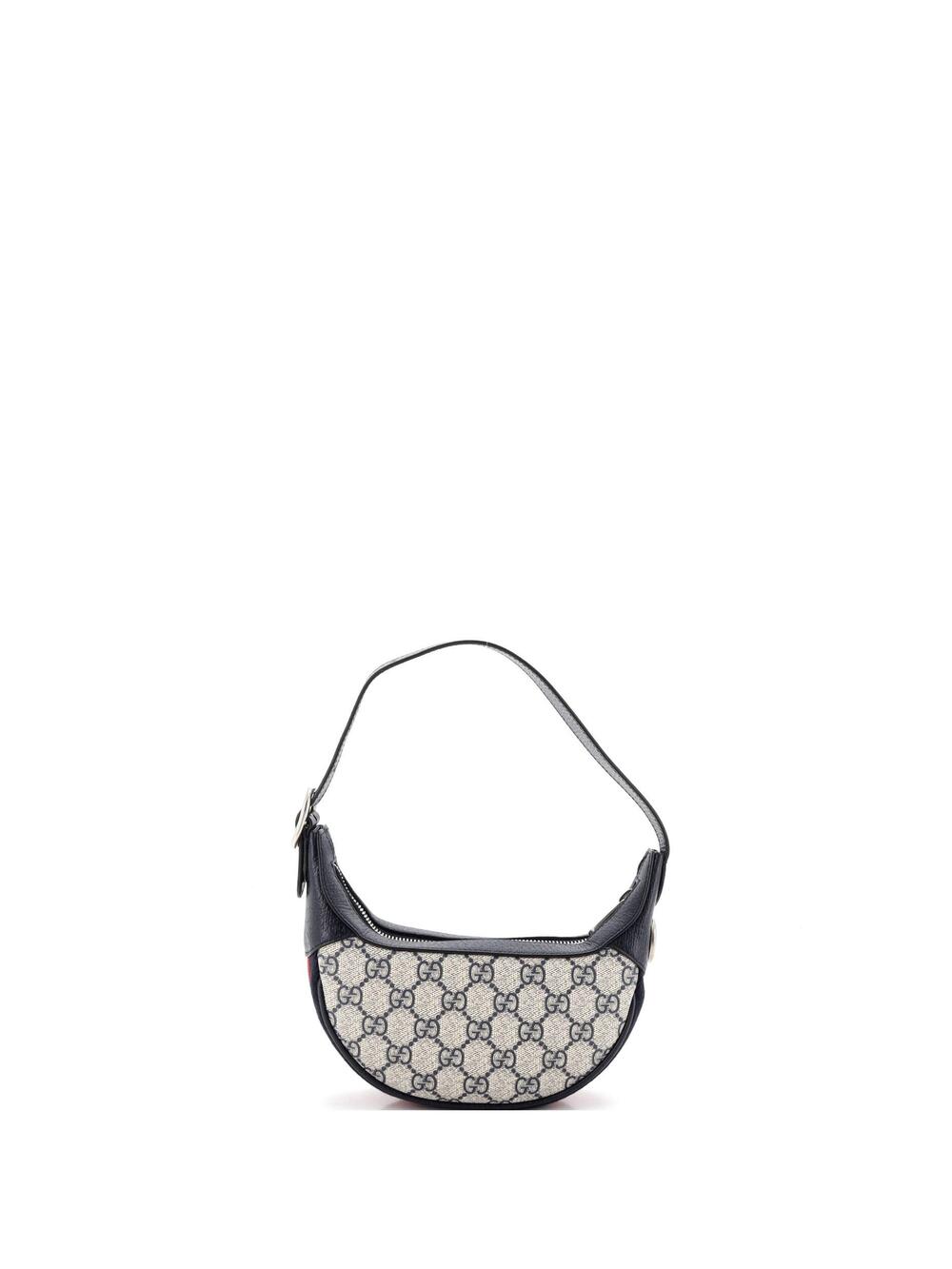 Gucci Ophidia Half Moon Bag Gg Coated #265056G14B - Picture 3 of 6